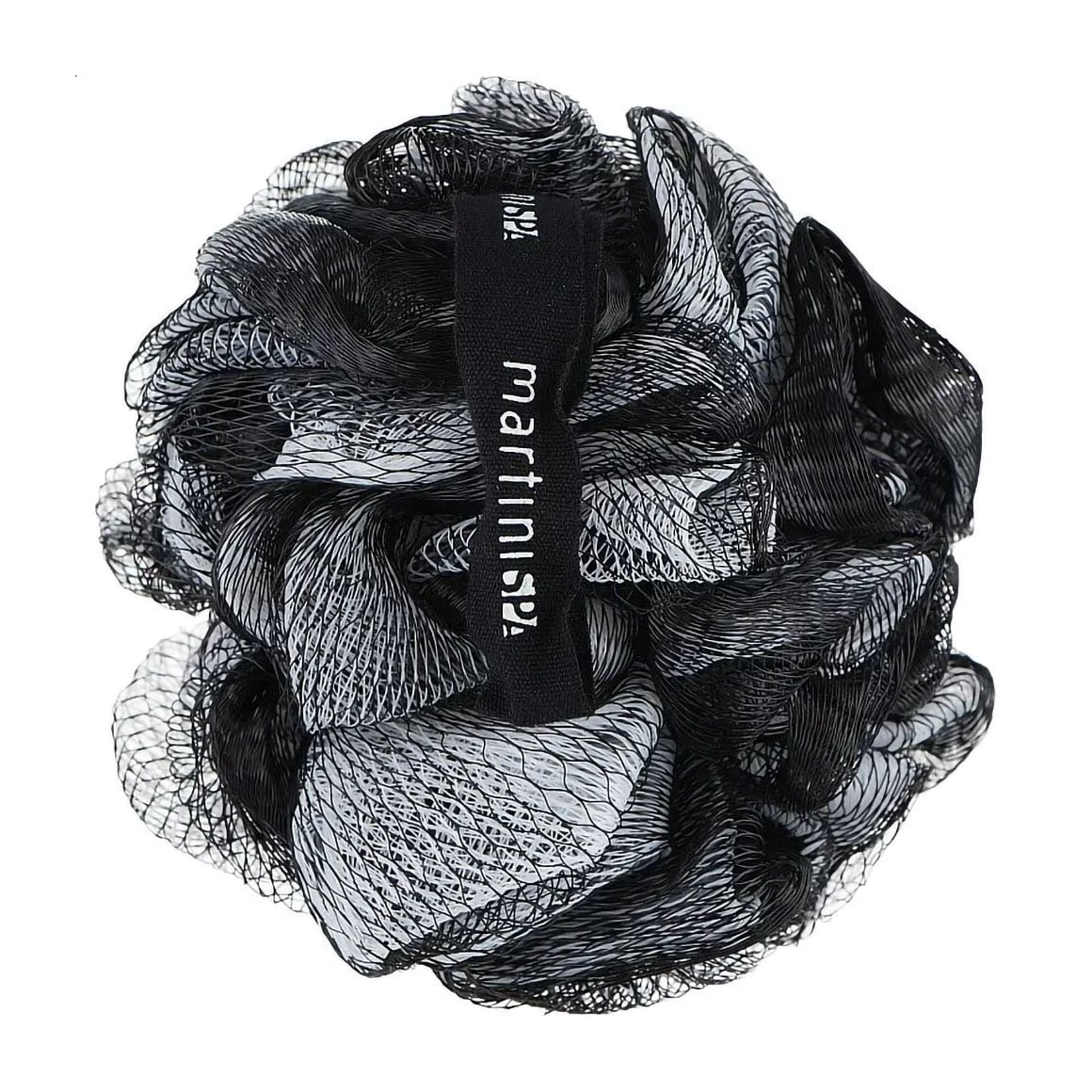 Мочалка MARTINI SPA To.Go 100% Recycled &amp; Recyclable Mesh Sponge сітчаста, чорно-сіра (1139TG0)